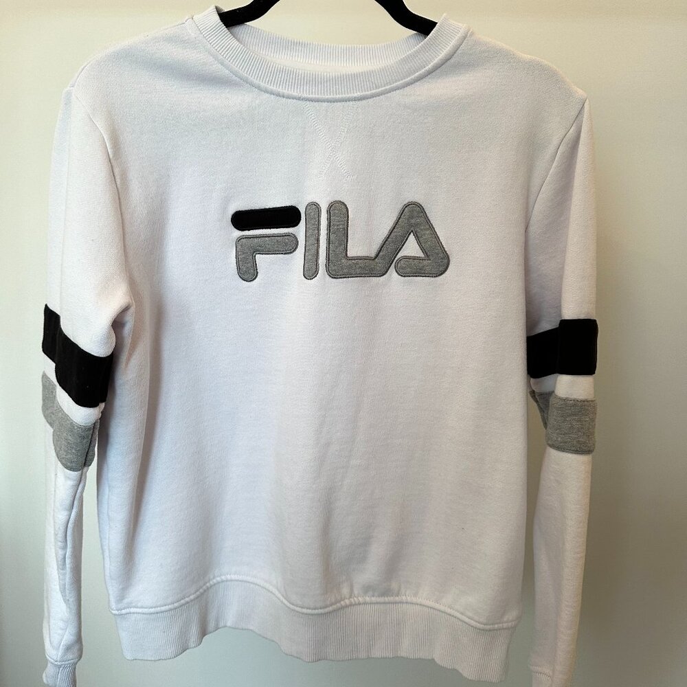 FILA - White Graphic Sweatshirt